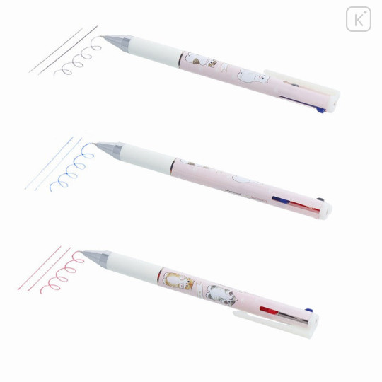 Japan Mofusand Juice Up 3 in 1 Gel Pen - Cat / Puppy Eye - 2