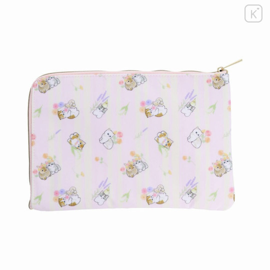 Japan Mofusand Multi Pouch - Cat / Rabbit Flora Pink - 2