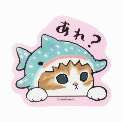 Japan Mofusand Vinyl Sticker - Cat / Whale Nyan Really?