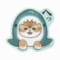 Japan Mofusand Vinyl Sticker - Cat / Shark Nyan Huh - 1