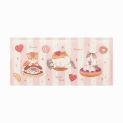 Japan Mofusand Tikcet File Holder & 10 Pockets - Cat / Dessert Nyan