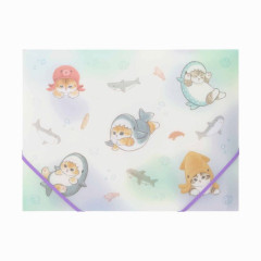 Japan Mofusand A4 Document File Holder - Cat / Nyan Sea Creatures