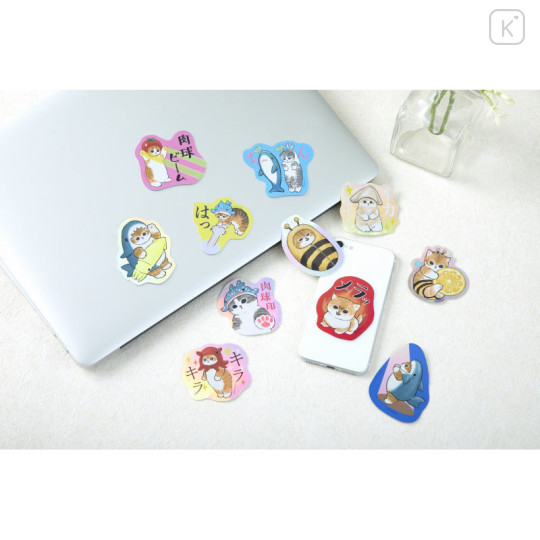 Japan Mofusand Hologram Vinyl Sticker - Cat / Bee Nyan Lemon - 2