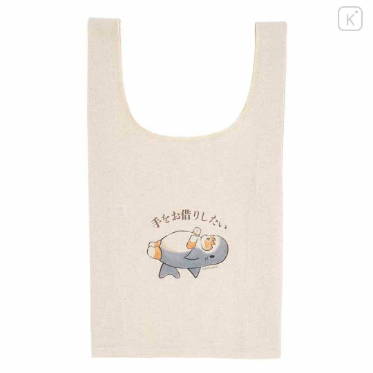 Japan Mofusand Eco Shopping Bag - Cat : Shark Nyan I'd like to borrow your hand - 1