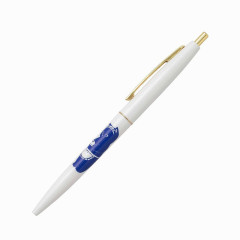 Japan Mofusand Gold Clip Ball Pen - Cat / Maid Nyan