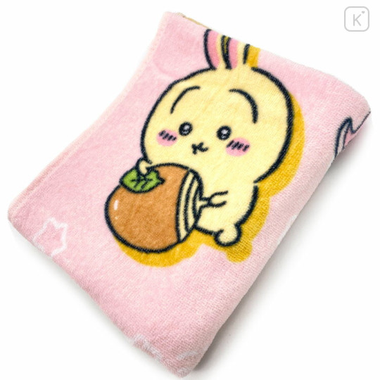 Japan Chiikawa Face Towel - Rabbit / Pink - 2