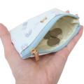 Japan Sanrio Mini Pouch & Pass Case Card Holder with Reel - Cinnamoroll / Happy Life - 3