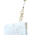 Japan Sanrio Mini Pouch & Pass Case Card Holder with Reel - Pochacco / Happy Life - 4