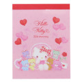 Japan Sanrio Mini Notepad - Love Bears / Hello Kitty 50th Anniversary - 1