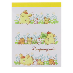 Japan Sanrio Mini Notepad - Pompompurin / Flora B