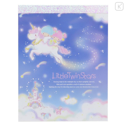 Japan Sanrio Mini Notepad - Little Twin Stars / Meteor B - 1