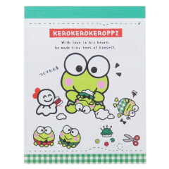 Japan Sanrio Mini Notepad - Keroppi / Making Doll