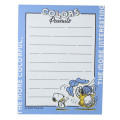 Japan Peanuts Mini Notepad - Snoopy & Charlie : Blue - 2