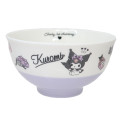 Japan Sanrio Porcelain Rice Bowl - Kuromi / Charmming - 1