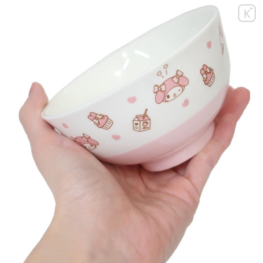 Japan Sanrio Porcelain Rice Bowl - My Melody / Charmming - 2