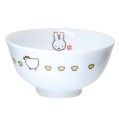 Japan Miffy Porcelain Rice Bowl - White / Chicken