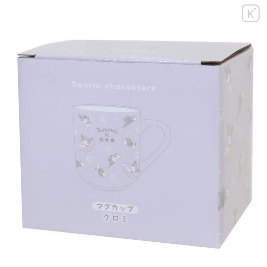 Japan Sanrio Pottery Mug - Kuromi / Daze Chill Time - 3