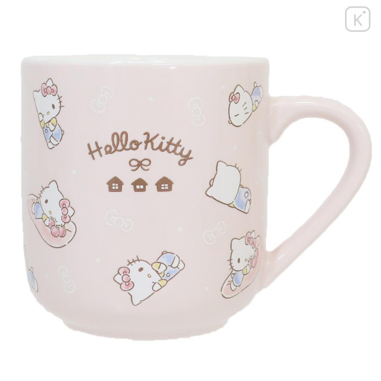 Japan Sanrio Pottery Mug - Hello Kitty / Daze Chill Time - 1