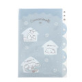 Japan Sanrio Pocket A4 Clear File - Cinnamoroll / Daze Chill Time - 1