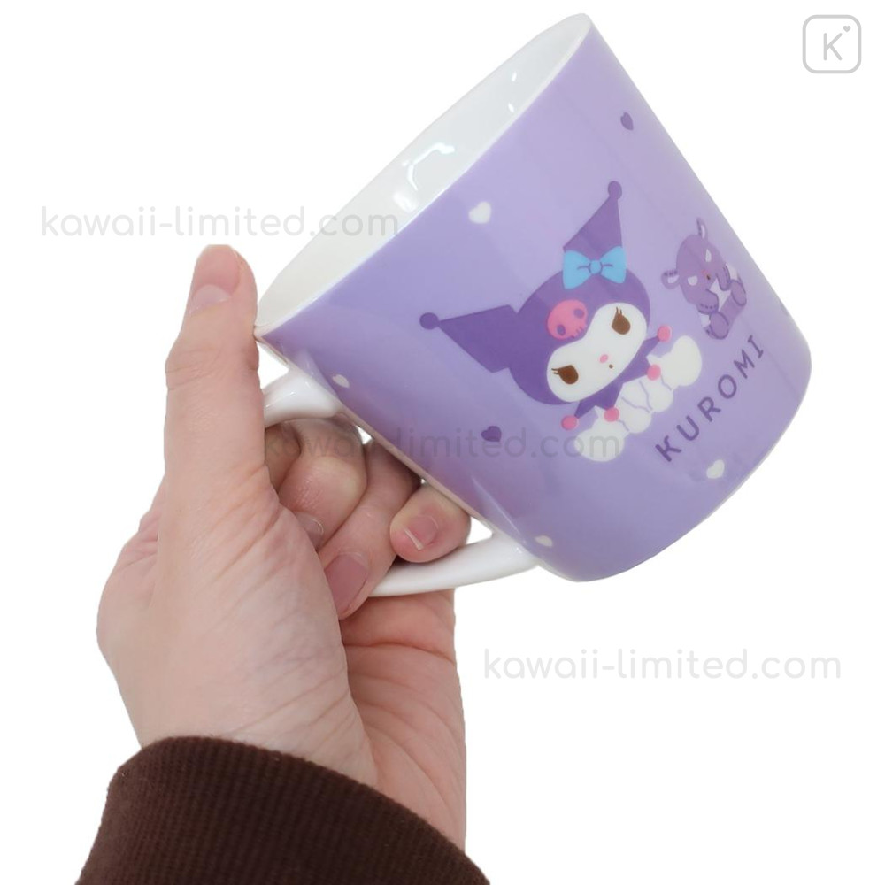 Sanrio Kuromi Ceramic Mug with Lid Strawberry Shortcake Design