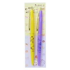 Japan Pokemon Clic Gold Ballpoint Pen Set - Sweets Shop Pokepeace : Espurr & Pichu & Pikachu & Scorbunny