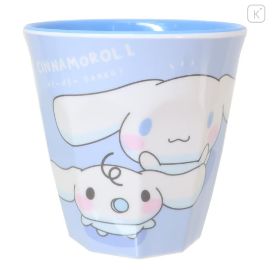 Japan Sanrio Melamine Tumbler - Cinnamoroll / Toddler Look Up For Hug - 1