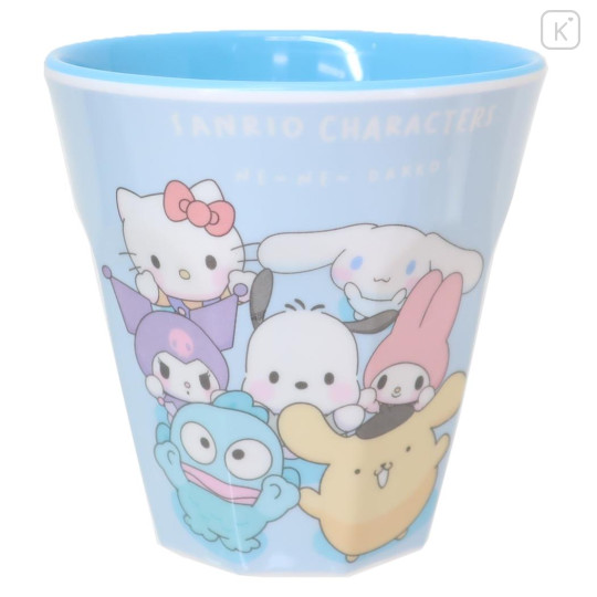 Japan Sanrio Melamine Tumbler - Characters / Toddler Look Up For Hug - 1