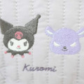 Japan Sanrio Mini Pouch & Tissue Case - Kuromi / Quilted - 4