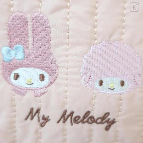 Japan Sanrio Mini Pouch & Tissue Case - My Melody & My Sweet Piano / Quilted - 4