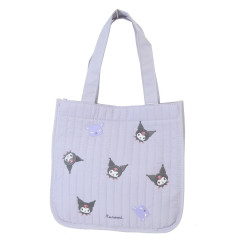 Japan Sanrio Mini Tote Bag - Kuromi / Quilted