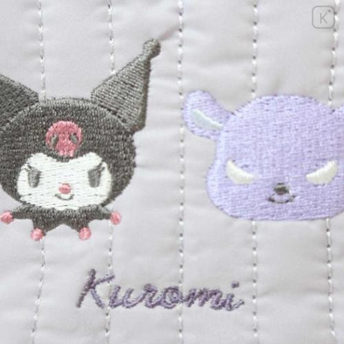 Japan Sanrio Gadget Phone & Card Shoulder Pouch - Kuromi / Quilted - 5