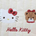 Japan Sanrio Gadget Phone & Card Shoulder Pouch - Hello Kitty & Tiny Chum : Quilted - 5