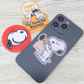 Japan Peanuts Vinyl Deco Sticker - Snoopy / Smirk Red - 2