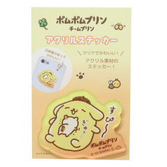 Japan Sanrio Acrylic Sticker - Pompompurin / Nap Time