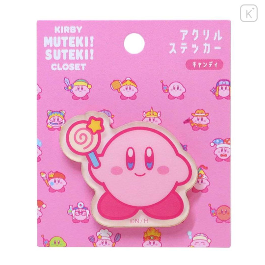 Japan Kirby Acrylic Sticker - Kirby's Dream Land / Lollipop Muteki! Suteki! - 1