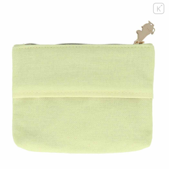 Japan Moomin Embroidery Mini Pouch & Tissue Case - Green - 2