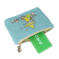 Japan Moomin Embroidery Mini Pouch & Tissue Case - Snufkin / Blue - 5