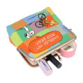 Japan Peanuts Embroidery Mini Pouch - Snoopy & Woodstock / Bike - 4