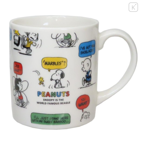 Japan Peanuts Porcelain Mug - Snoopy / Comics Retro - 1