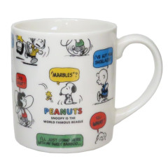 Japan Peanuts Porcelain Mug - Snoopy / Comics Retro