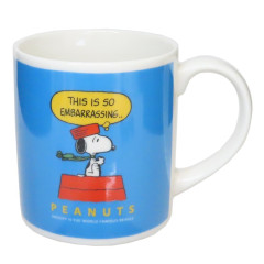 Japan Peanuts Porcelain Mug - Snoopy / So Embarrassing