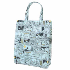 Japan Peanuts Tote Bag - Snoopy / Comic Blue