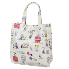 Japan Peanuts Mini Tote Bag - Snoopy / Play With Kids Light Yellow