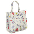 Japan Peanuts Mini Tote Bag - Snoopy / Play With Kids Light Yellow - 2