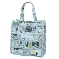 Japan Peanuts Mini Tote Bag - Snoopy / Comic Blue