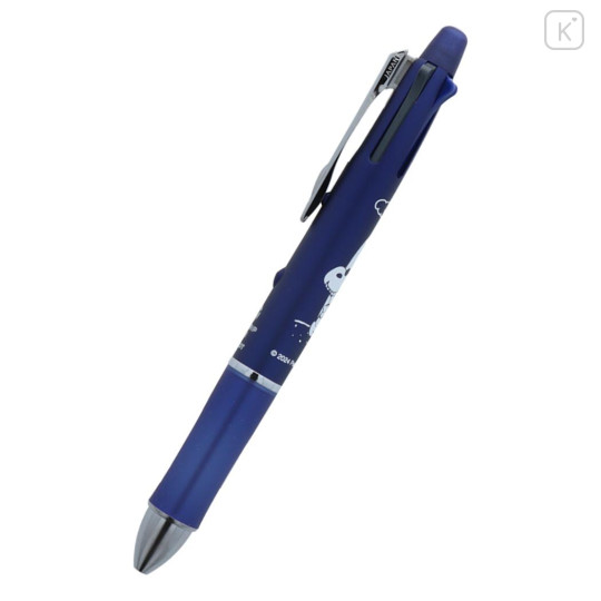 Japan Peanuts Dr. Grip 4+1 Multi Pen & Mechanical Pencil - Snoopy Metallic Blue / Surfing - 3