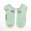 Japan Mofusand Rib Socks - Cat / Whale Nyan Green - 1