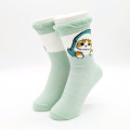 Japan Mofusand See-Through Crew Socks - Cat / Shark Nyan Green - 2