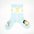 Japan Mofusand See-Through Crew Socks - Cat / Rabbit Nyan Rose Blue - 1