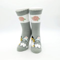 Japan Mofusand See-Through Crew Socks - Cat / Rabbit Nyan Rose Grey - 2